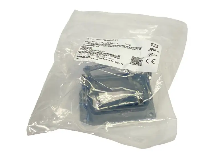 New | in-Stock HARTING Bulkhead Mounted Housing Han 6B-HBM-SL Connector Accessories Michigan US | Maverick Industrial Sales #1487707