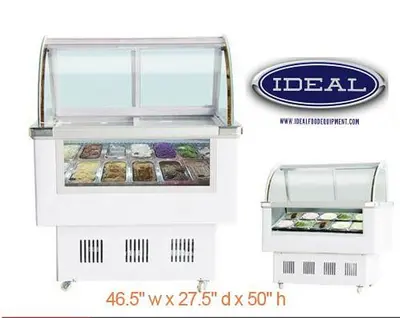 12 PAN GELATO ICE CREAM DISPLAY CASE