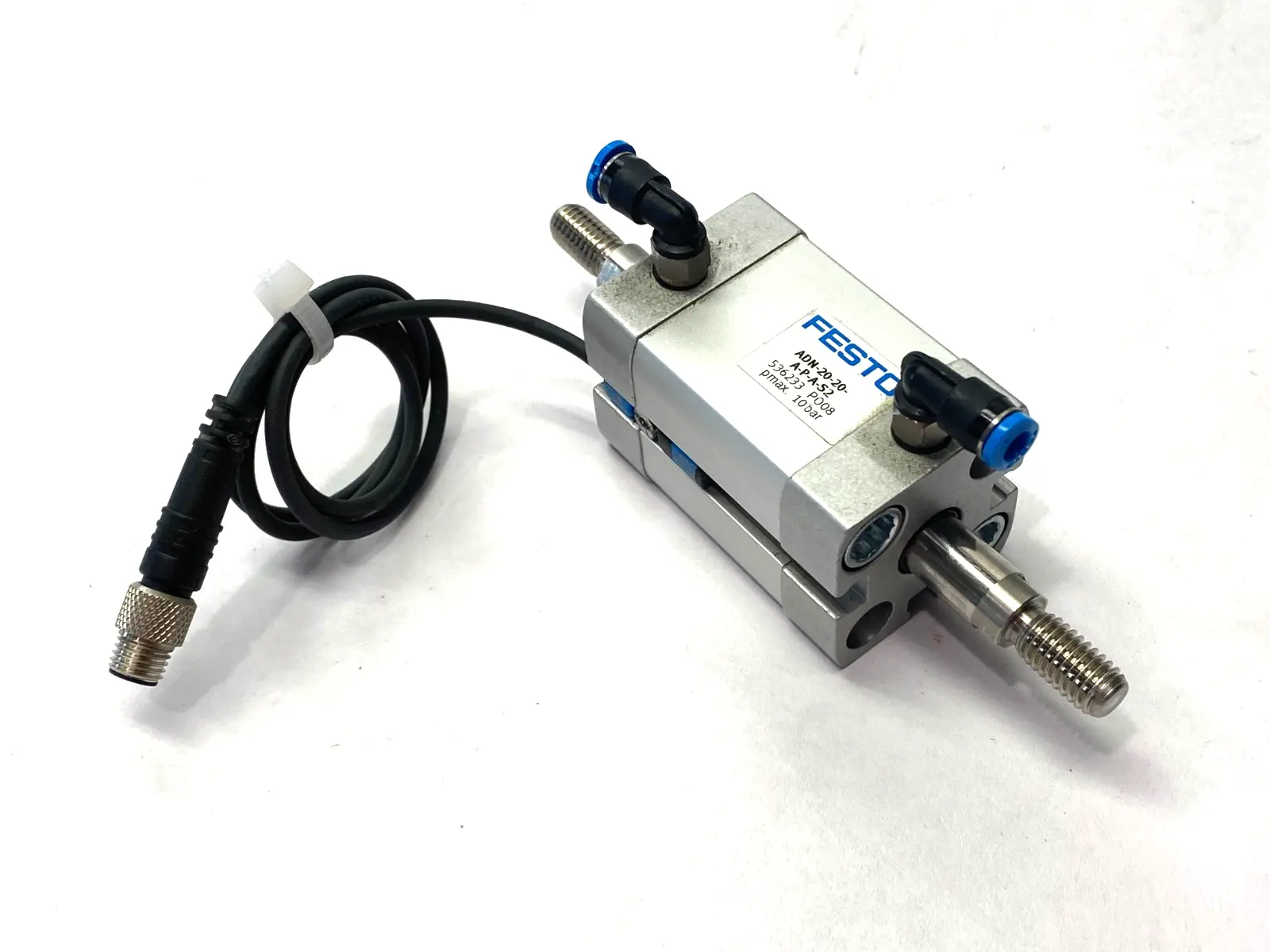 Used Festo Pneumatic Compact Cylinder 20mm Bore 20mm Stroke 536233 Pneumatic Cylinders Michigan US | Maverick Industrial Sales #1390717