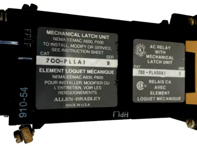 ALLEN BRADLEY 700-PL400A1 RELAY SER. C 700PL400A1 NEW,SURPLUS