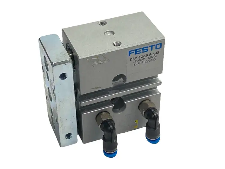 Used FESTO PNEUMATIC GUIDED ACTUATOR 12MM BORE 10MM STROKE 170899 Pneumatic Cylinders Michigan US | Maverick Industrial Sales #1092949