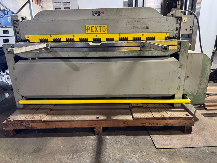Used PEXTO 14-U-6F Power Squaring Shears (Gauge) Pennsylvania US | RELCO MACHINERY #1370823