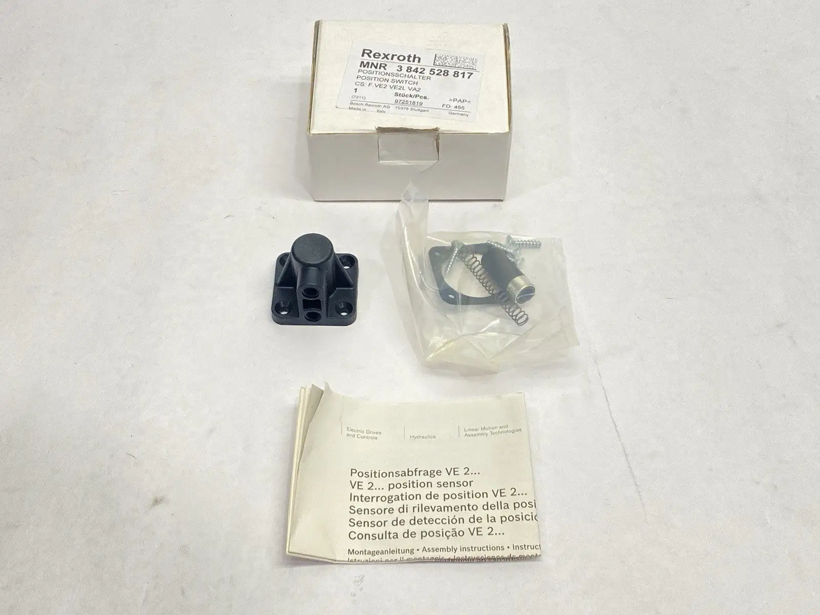 New | in-Stock Bosch Rexroth Position Switch F.VE2 VE2L VA2 Proximity Sensors Michigan US | Maverick Industrial Sales #1394233