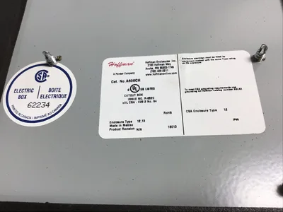 Hoffman A606CH Electric Enclosure Box Type 12,13 120VAC