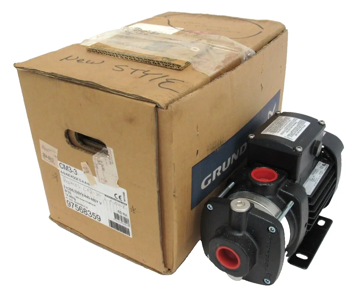 NEW GRUNFOS CM3-3 PUMP 1HP 97568359 CM3-3A-S-A-E-A00E-E-A-A-N