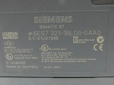 Siemens Block I/O Input PLC Input Output Module Assembly & Rail