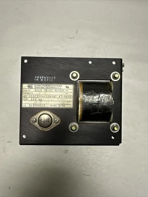 Used ELPAC SOLV 30-12 N/OVP Miscellaneous Equipment (Electrical & Power) Ohio US | Surplus Asset Holdings #1209983