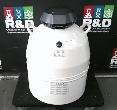 Thermo Scientific BioCane 47 L Liquid Nitrogen LN2 Dewar Cryo Storage w/Racks