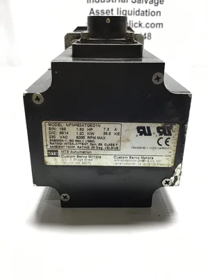MTS Automation MPM892ATG6G1N Servo Motor 1.62HP 7.3A 1.20kW 3PH
