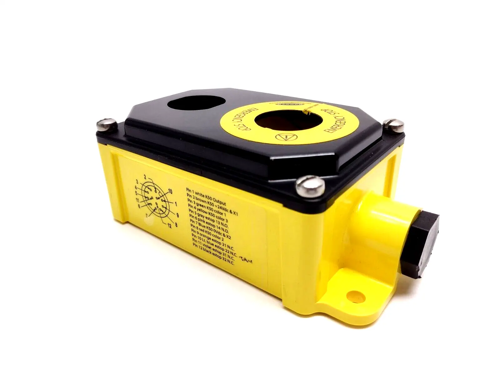 SSA-EB1PL2-12EB1Q12K50 | Banner Engineering   Flush-Mount Emergency Stop Enclosure - Used