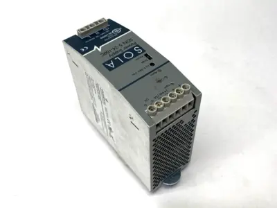 USED EMERSON, SOLA POWER SUPPLY 100-240VAC 2A IN 24VDC 5A 120W OUT