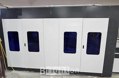 USED 2021 TAIAN ZHANHONG WOODWORKING MACHINERY CO. LTD. TM 3000H USED MEMBRANE PRESS WITH MULTI-ROLL PVC FOIL DISPENSER