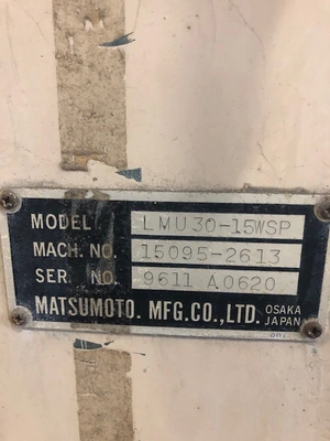 USED MATSUMOTO LMU30-15WSP