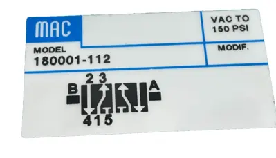 NEW MAC VALVES 180001-112 VALVE 180001112