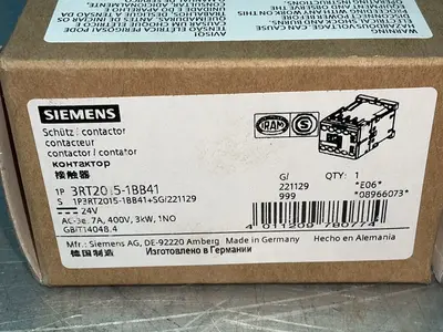 New | in-Stock SIEMENS 3RT20151BB41 PLC Contactors Ohio US | HGR 24 #1419579
