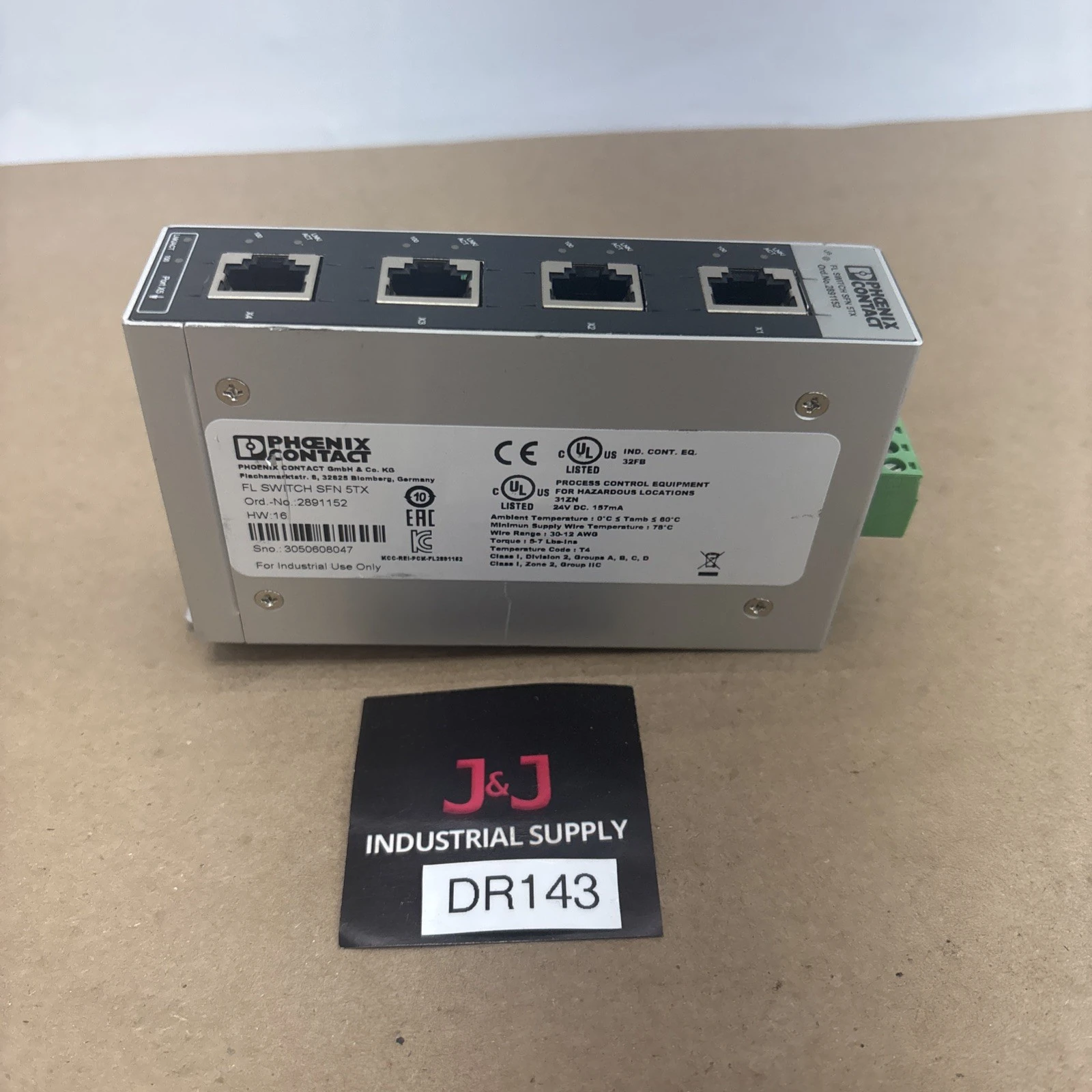 USED Phoenix Contact Fl Switch Sfn 5tx