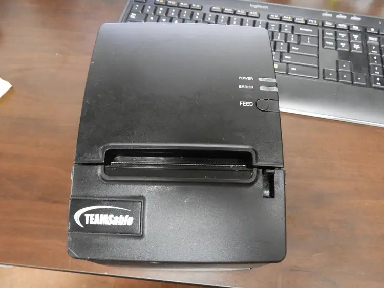 Used Teamsable Used TEAMSable R180II POS Thermal Receipt Printer Thermal Printers Illinois US | Falcon Restaurant Supply #1376483