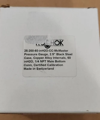 NEW NOSHOK 25-200-60-inH2O-CC