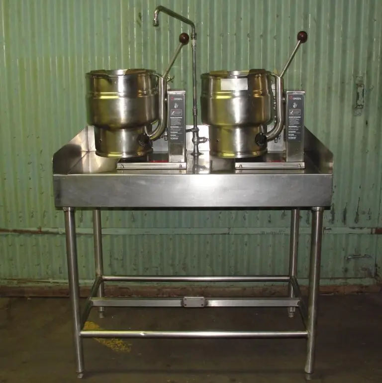 SPC4012  Kettle 2.5 gallon Groen hemispherical bottom kettle, 50 psi @ 300° F psi jacket rating, 316 SS