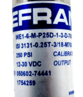 NEW GEFRAN WE1-6-M-P25D-1-3-D-765 TRANSDUCER 1754259 WE16MP25D13D765