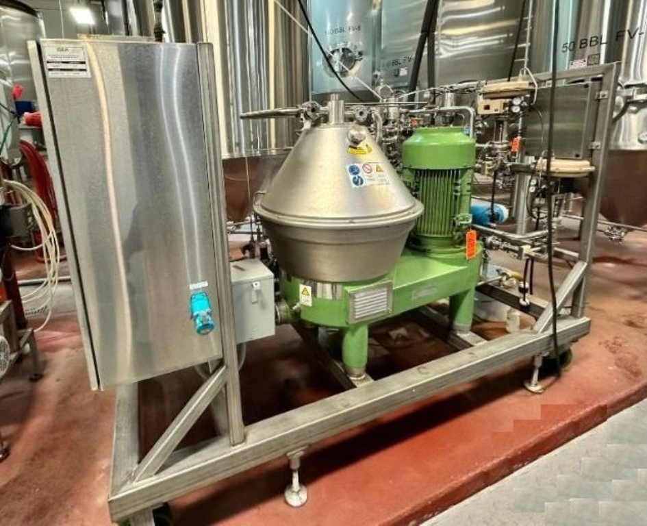 Westfalia GSC 45-06-177 Hydrostop clarifier skid, 316SS.