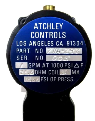 NEW ATCHLEY CONTROLS 211A-Z98 SERVO VALVE 211AZ98 211A-298