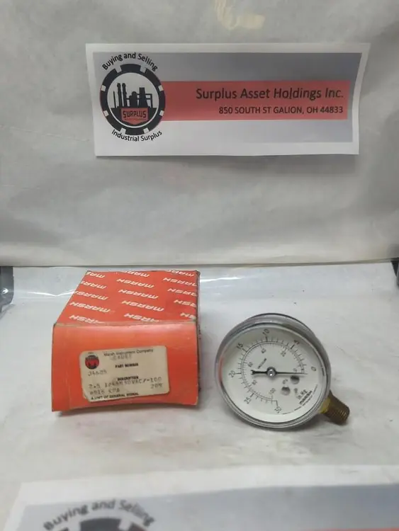 New | in-Stock MARSH J4605 Universal Pressure Meters | Surplus Asset Holdings #1217709