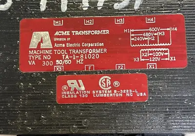 Used ACME TA-1-81020 Miscellaneous Equipment (Electrical & Power) Ohio US | Surplus Asset Holdings #1244875