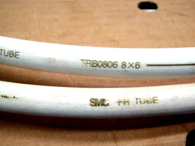 NEW SMC WHITE FLAME RETARDANT POLY TUBING 8MM OD 6MM ID