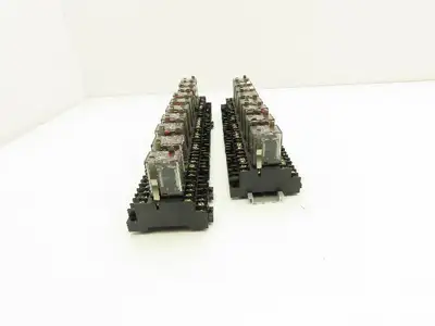 Fuji Electric HH54P-L Relay w/Socket Base 110V Coil Lot of 18