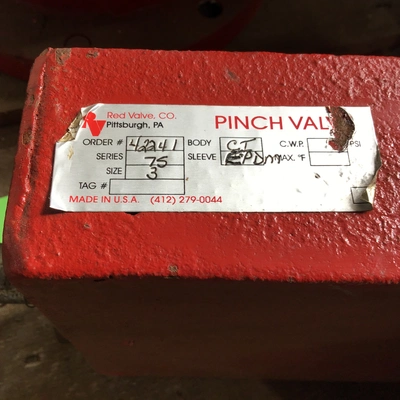 Red Valve 42241 Series 75 Iron Flanged Pinch Valve 3″ Pinch Valve Body CT