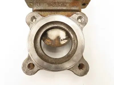 DeZurik Fig. 824 3" Stainless Knife Gate Valve Lug Style Rising Stem Metal Seat
