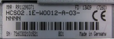 USED REXROTH HCS02.1E-W0012-A-03-NNNN SERVO DRIVE HCS021EW0012A03NNNN R911305499