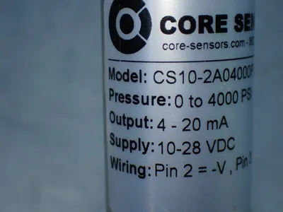 Used CORE SENSORS CS102A04000PS4D00000 Pressure Transmitters Ohio US | HGR 24 #901088