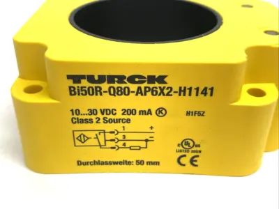 New | in-Stock Turck Inductive Ring Sensor 40mm Tall, 50mm Dia, 1407530 Proximity Sensors Michigan US | Maverick Industrial Sales #1421834