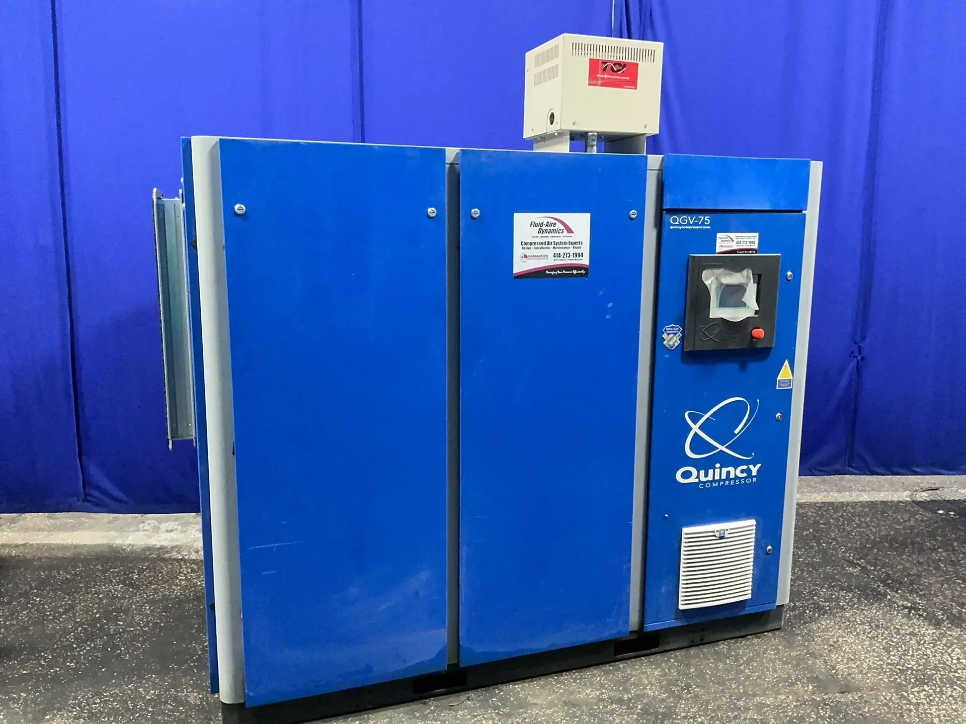 Used 2017 QUINCY COMPRESSOR QGV75 Rotary Screw & Sliding Vane Air Compressors Ohio US | HGR 24 #1446132