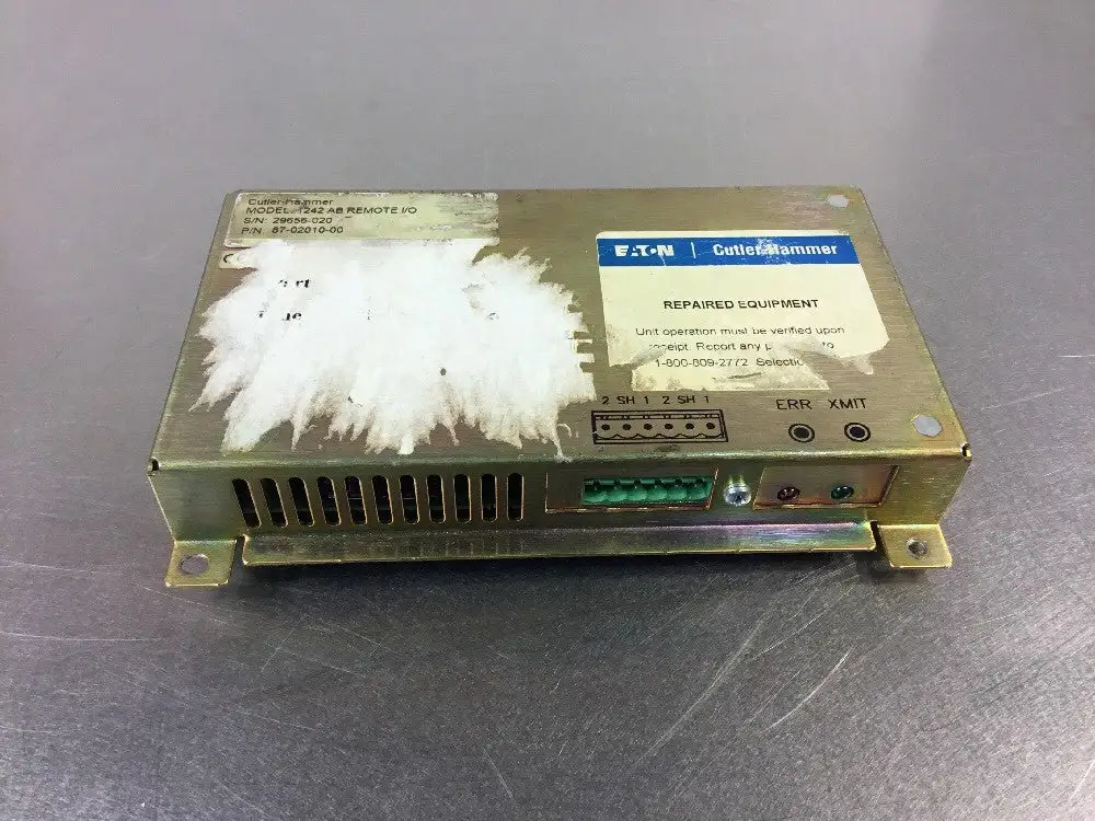 CUTLER HAMMER 1242 AB REMOTE I/O 87-02010-00 Module Loc.2A