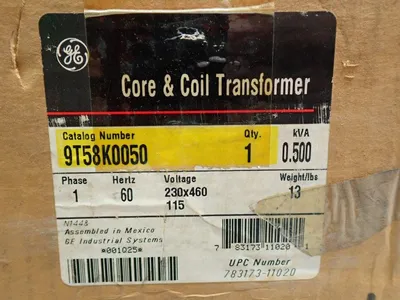 New | in-Stock GE 9T58K0050 Transformers | HGR 24 #742596