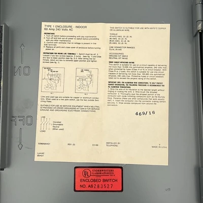 Used Westinghouse HUN322 Misc Industrial Equipment California US | Davliegogo LLC #1710112