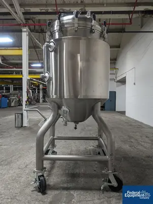 USED A&M Process 500 Liter A&B Process Receiver Tank, 316 S/S, 44/150#