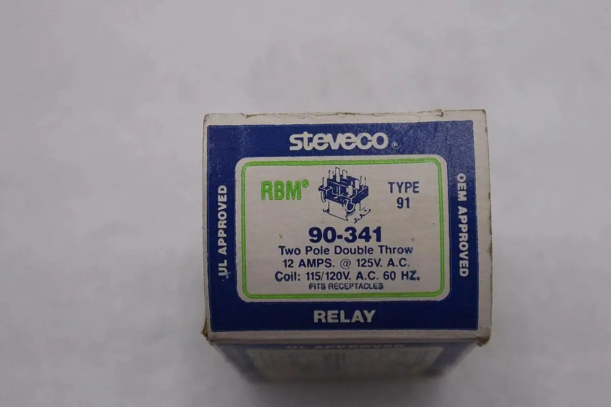 Steveco 90-341 Type 91 Relay NEW OPEN BOX STOCK K-2843