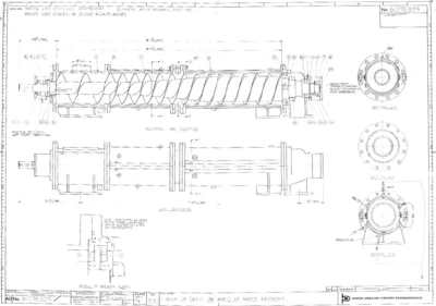 Baker Perkins Continuous Jacketed Screw Mixer
