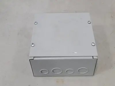 8"x8"x4" Screw Cover Junction Pull Box, 16 Knockouts