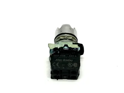 800FM-LG7 | Allen Bradley  Guarded Pushbutton w/ Lamp Module Contact Block - Used
