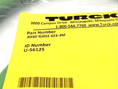 New | in-Stock Turck RSSD RJ45S 423-3M, U-56125 PLC Ethernet Equipment Michigan US | Maverick Industrial Sales #1456622