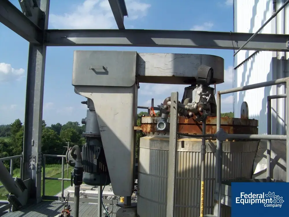 USED Buss ChemTech 320 Sq Ft Buss SMS Thin Film Evaporator, 316L S/S, 32/180#