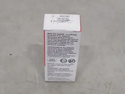 NEW PASS & SEYMOUR 26252-GRY