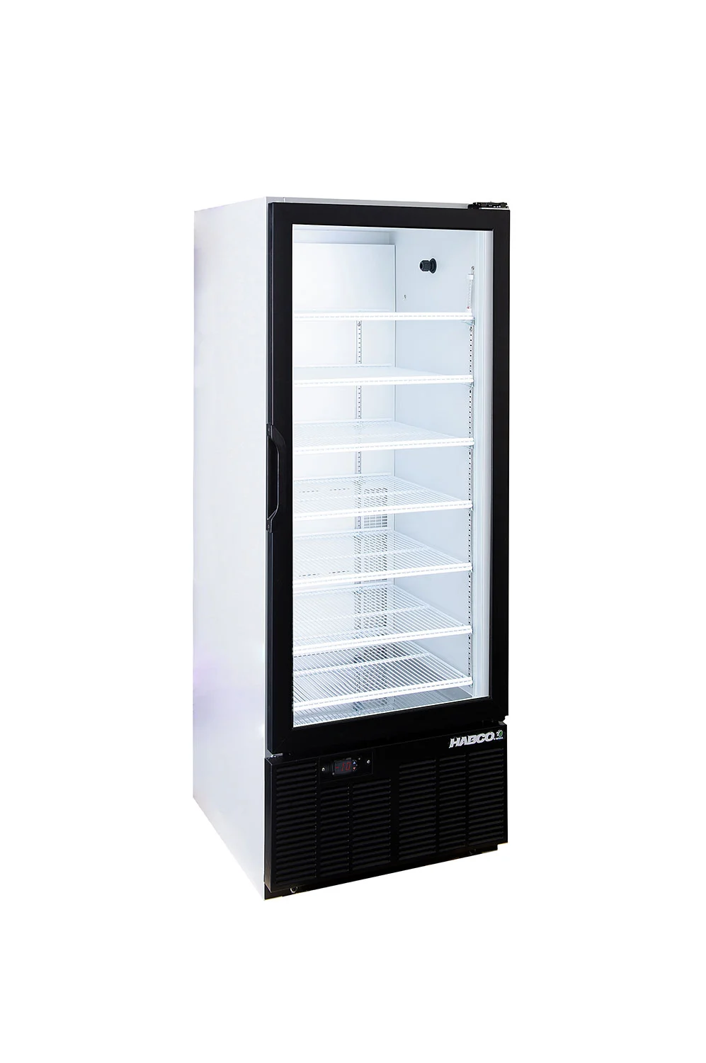 181-0023 Habco SE12HCRxG Glass Single Door Self-Contained Cooler