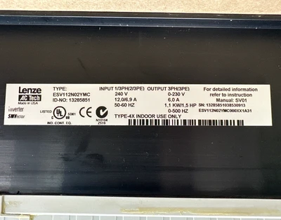 NEW Lenze ESV112N02YMC