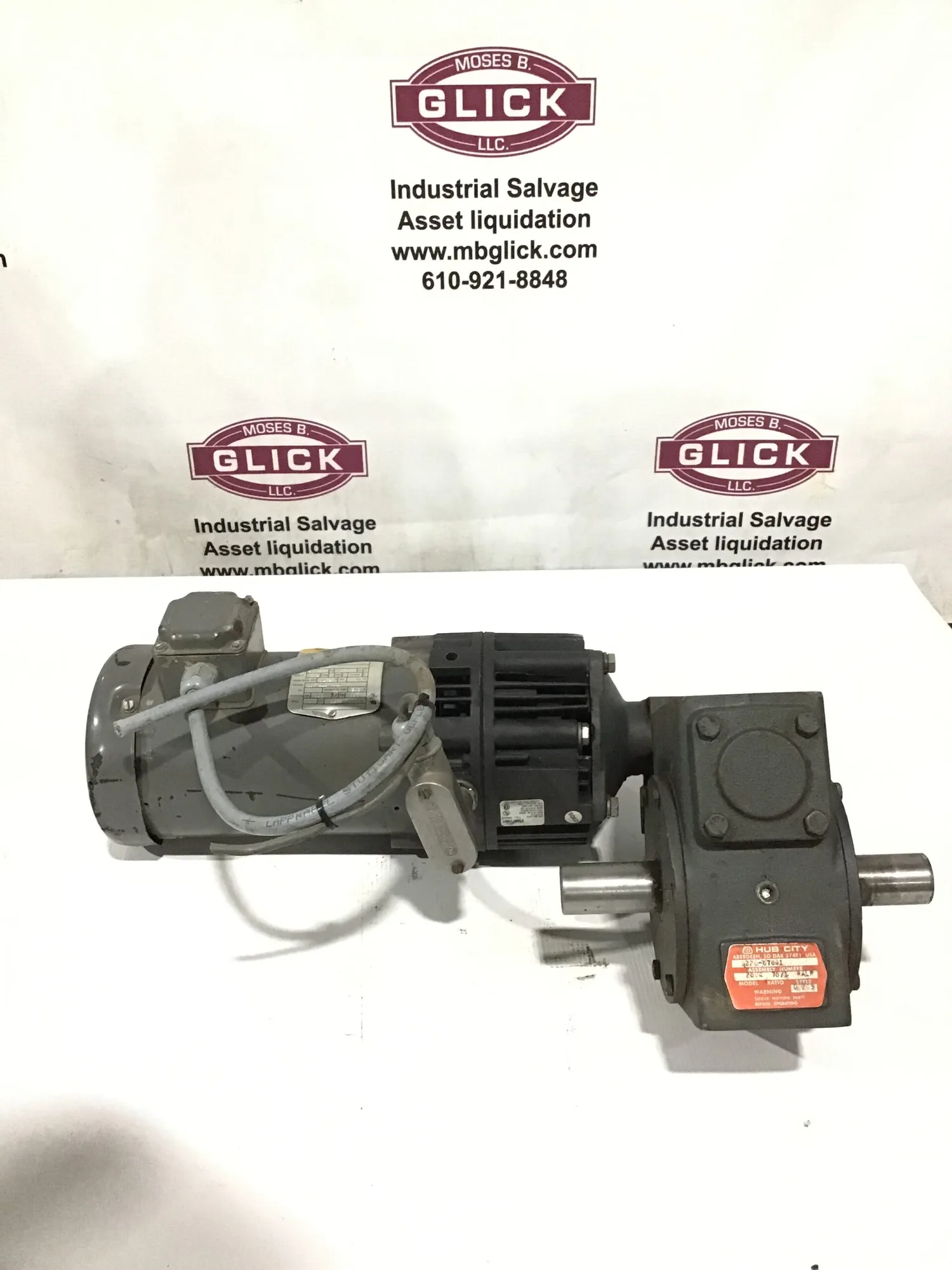 Baldor VM3546 Gearmotor 75:1 Ratio 3Phase 1HP